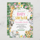 Zoek naar leopard babyshower uitnodigingen Safari baby shower