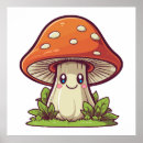 Zoek naar paddestoelen posters Schattig