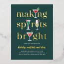 Zoek naar bedrijfs kerstmis uitnodigingen Elegante feestdag