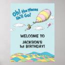 Zoek naar de eerste verjaardag van de baby posters Schattig