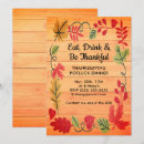 Zoek naar thanksgiving potluck uitnodigingen Elk persoon