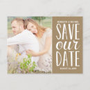 Zoek naar kraft paper save the dates Typografie