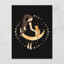 Zoek naar katten hemel briefkaarten Vrouw