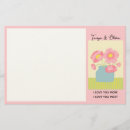 Zoek naar roze en blauw briefpapier Voor haar