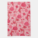 Zoek naar rood koraal keuken handdoeken Bloemen