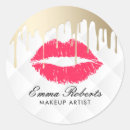 Zoek naar rode lippen stickers Make up kunstenaar