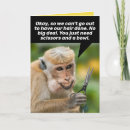 Zoek naar grappige apen kaarten Voor iedereen