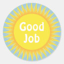 Zoek naar goede baan stickers Beloning
