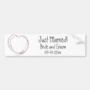 Zoek naar harten bumperstickers Pas getrouwd