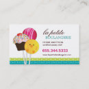 Zoek naar cake pop visitekaartjes Taart