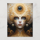 Zoek naar derde oog briefkaarten Vrouw