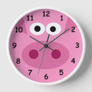 Zoek naar roze varken klokken Schattig