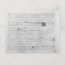 Zoek naar muziek score briefkaarten Blad