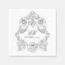 Zoek naar barokke servetten Zwart wit