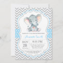 Zoek naar blue elephant uitnodigingen Schattig