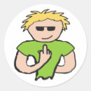 Zoek naar middelvinger stickers De vogel omdraaien
