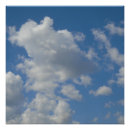 Zoek naar witte wolken posters Hemel