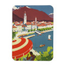 Zoek naar vintage travel magneten Illustratie