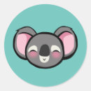 Zoek naar koala stickers Kawaï