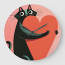 Zoek naar zwarte kat klokken Voor haar