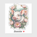 Zoek naar schattig biggetje stickers Roze