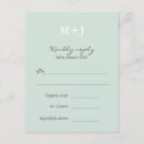 Zoek naar huwelijk antwoordkaarten Groen