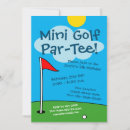 Zoek naar mini golf uitnodigingen Putt putt