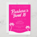 Zoek naar girly sweet 16 uitnodigingen Kalligrafiescript