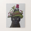 Zoek naar zwarte katten puzzels Fabfunky