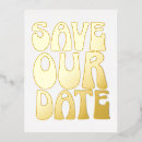 Zoek naar gold foil save the dates Typografie