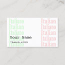 Zoek naar italiaans visitekaartjes Italië