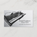 Zoek naar sound mixer visitekaartjes Ingenieur