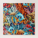 Zoek naar tropische vissen puzzels Zee