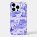Zoek naar toile de jouy iphone hoesjes Blauw en wit