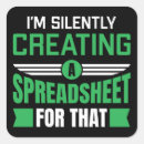 Zoek naar grappige accountant stickers Spreadsheet