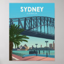 Zoek naar sydney skyline kunst Retro