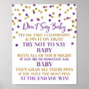 Zoek naar wasknijper posters Niet zeggen baby