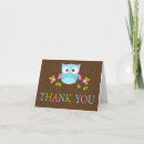 Zoek naar uil baby shower kaarten Dank je creditcard