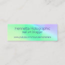 Zoek naar video visitekaartjes Vlogger