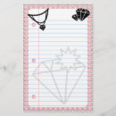 Zoek naar diamant briefpapier Zwart
