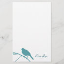 Zoek naar blauwe vogel briefpapier Illustratie