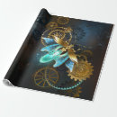 Zoek naar steampunk cadeaupapier Blauw