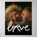 Zoek naar liefde typografie posters Voor haar