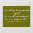 Zoek naar zelfvertrouwen briefkaarten Citaten