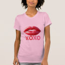 Zoek naar rode lippen tshirts Voor haar