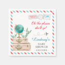 Zoek naar wereld kaarten servetten Baby shower