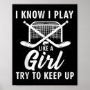 Zoek naar meisjes hockey posters Ijshockey