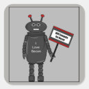 Zoek naar leuke robot stickers Grappig