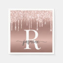 Zoek naar metaal servetten Roos gold