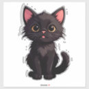 Zoek naar grote ogen stickers Zwarte kat